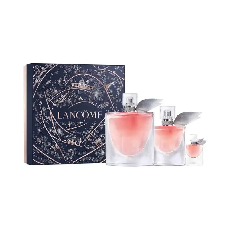 Lancome La Vie Est Belle Women EDP Set 100ML + Body Lotion 50ML + 10ML EDP + 2ML Mascara (White Box)