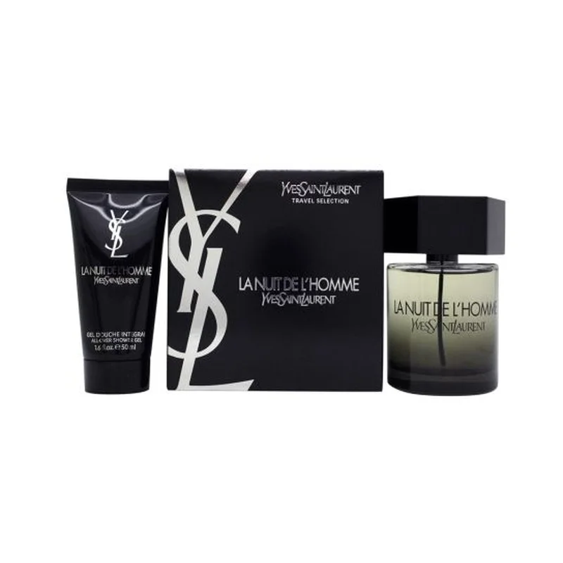 Yves Saint Laurent La Nuit De L'Homme Men EDT Set 100ML + 50ML Shower Gel