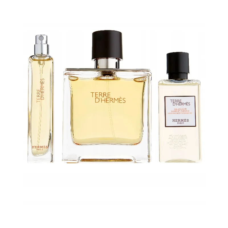 Hermes Terre D'Hermes Parfum 75ML + 15ML + HSG 40ML Set